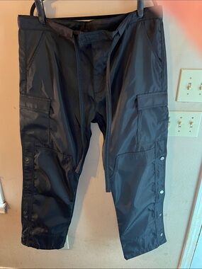 MNML SNAP ZIPPER II CARGO PANTS BLACK